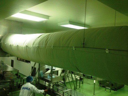 DỰ ÁN NHÀ MÁY DIELAC VINAMILK 2 - Ống Gió Vải FabricAir